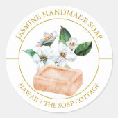 Étiquette de savon Jasmine (Devant)