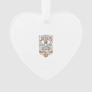 Étiquette de savon Jésus Lavé Propre Savon Jésus L