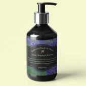 Étiquette de savon lavande - carré avec ingrédient