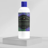 Étiquette de savon lavande - carré avec ingrédient