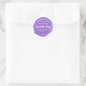 Étiquette de savon Lavender personnalisable (Sac)