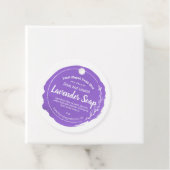 Étiquette de savon Lavender personnalisable (En situation)