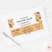 Étiquette de savon maison citrouille épices (Enveloppe)