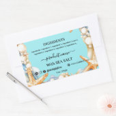 ÉTIQUETTE de savon maison SEL SEA Rectangle (Enveloppe)