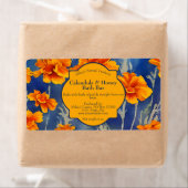 Étiquette de savon ou de cosmétiques pour les fleu (En situation)