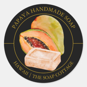 Étiquette de savon Papaya