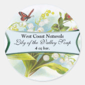 Étiquette de savon papillon (Devant)