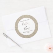 Étiquette de savon personnalisable modèle Floral B (Enveloppe)