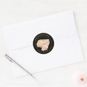 étiquette de savon rose (Enveloppe)