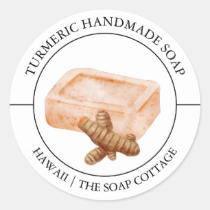 Étiquette de savon Turmeric