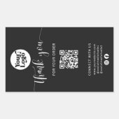 Étiquette de scellage de boîte de logo d'expéditio (Devant)