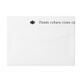 Étiquette de scellement de boîte d'œufs résistante (Dos)