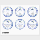 Étiquette de Scone aux Bleuets Maison (Feuille)