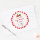 Étiquette de Scones aux Fraises Maison (Enveloppe)