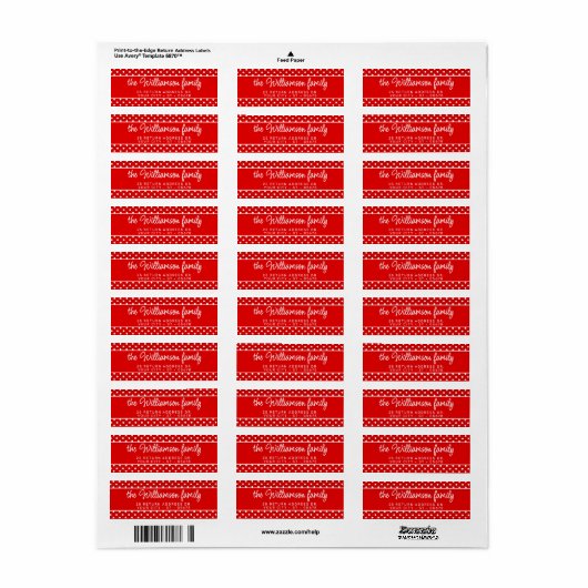 Étiquette de script élégant personnalisé (Feuille entière)