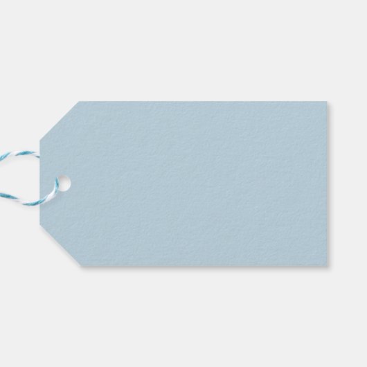 Étiquette de script « Pâques » bleu clair  (Dos Horizontal)