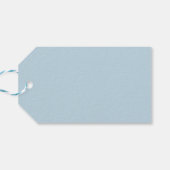 Étiquette de script « Pâques » bleu clair (Dos Horizontal)