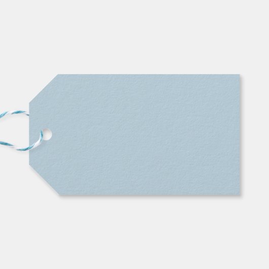 Étiquette de script « Pâques » bleu clair (Dos Horizontal)