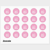 Étiquette de sécurité alimentaire sans noix Rose p (Feuille)