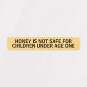 Étiquette de sécurité jaune d'avertissement pour n (Design 2)