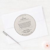 Étiquette de sécurité minimale et moderne pour bou (Enveloppe)