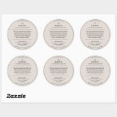 Étiquette de sécurité minimale et moderne pour bou (Feuille)