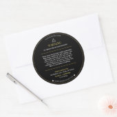 Étiquette de sécurité pour bougie simple minimalis (Enveloppe)