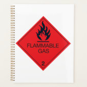Étiquette de sécurité pour gaz inflammable, pannea (Devant)