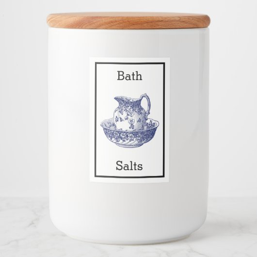Étiquette de sel de bain antique (Devant)