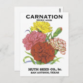 Étiquette de semences San Antonio Tx Carte postale (Devant / Derrière)