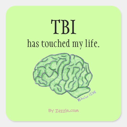 Étiquette de sensibilisation TBI (Devant)