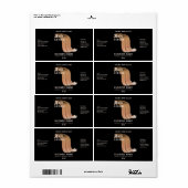 Étiquette de sérum de cheveux élégant moderne (Feuille entière)