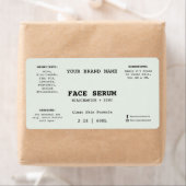 Étiquette de Sérum Facial Minimal Vert Sauge 60 ml (En situation)