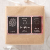 Étiquette de Sérum Pailleté Rose Gold (En situation)