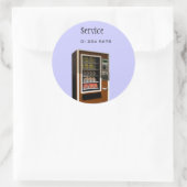 étiquette de service de machine distributrice (Sac)