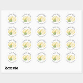 Étiquette de sirop de citron pour entreprise de mi (Feuille)