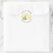 Étiquette de sirop de citron pour entreprise de mi (Sac)