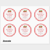 Étiquette de sirop de fraise fait maison (Feuille)