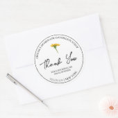 Étiquette de sirop de Merci simple fait maison (Enveloppe)