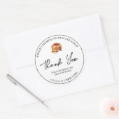 Étiquette de sirop de Merci simple fait maison (Enveloppe)