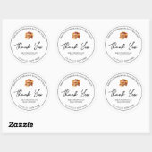 Étiquette de sirop de Merci simple fait maison (Feuille)