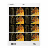 Étiquette de sirop de sirop de sirop en plastique (Feuille entière)