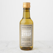 Étiquette de sirop de sureau ZEB_07 (Devant)