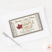 Étiquette de sirop d'érable avec valeur nutritive  (Enveloppe)