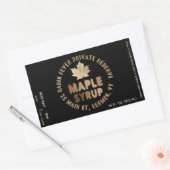 Étiquette de sirop d'érable - Lot et date en gras (Enveloppe)