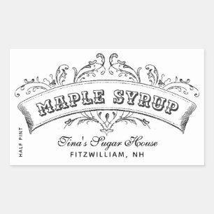Étiquette de sirop d'érable modifiable Défilé à l'