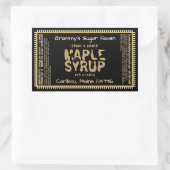Étiquette de sirop d'érable personnalisé avec vale (Sac)