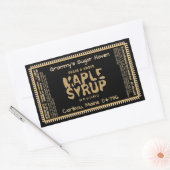 Étiquette de sirop d'érable personnalisé avec vale (Enveloppe)