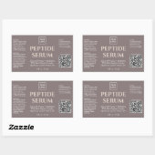 Étiquette de soins de peau de sérum de peptide pro (Feuille)