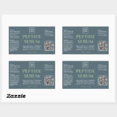 Étiquette de soins de peau de sérum de peptide pro (Feuille)
